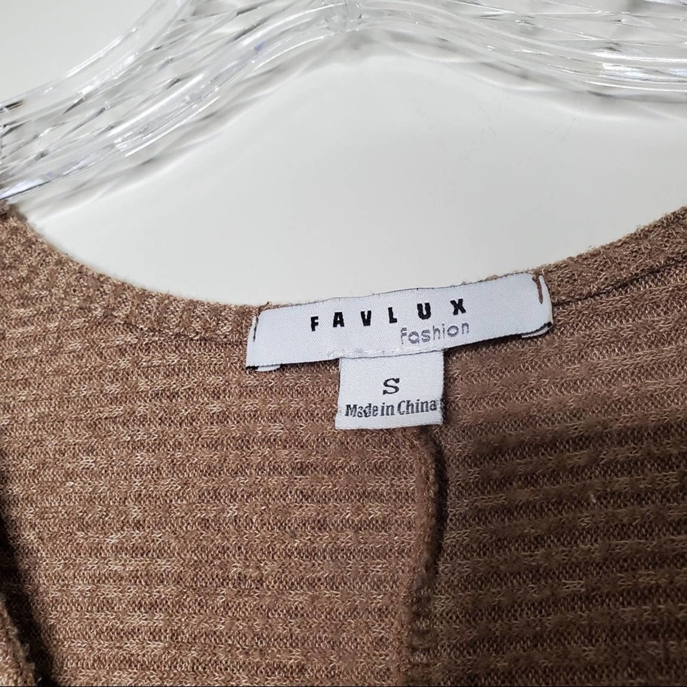 FAVLUX |‎ Ribbed Midi Twist Front Dress | S - Picture 3 of 4